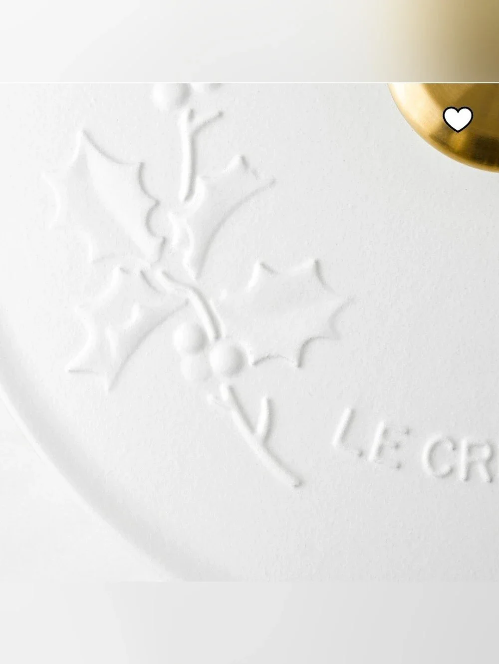 Le Creuset Enameled Cast Iron Holly Soup Pot, 4.5-Qt., Retail Price $365.00 USD